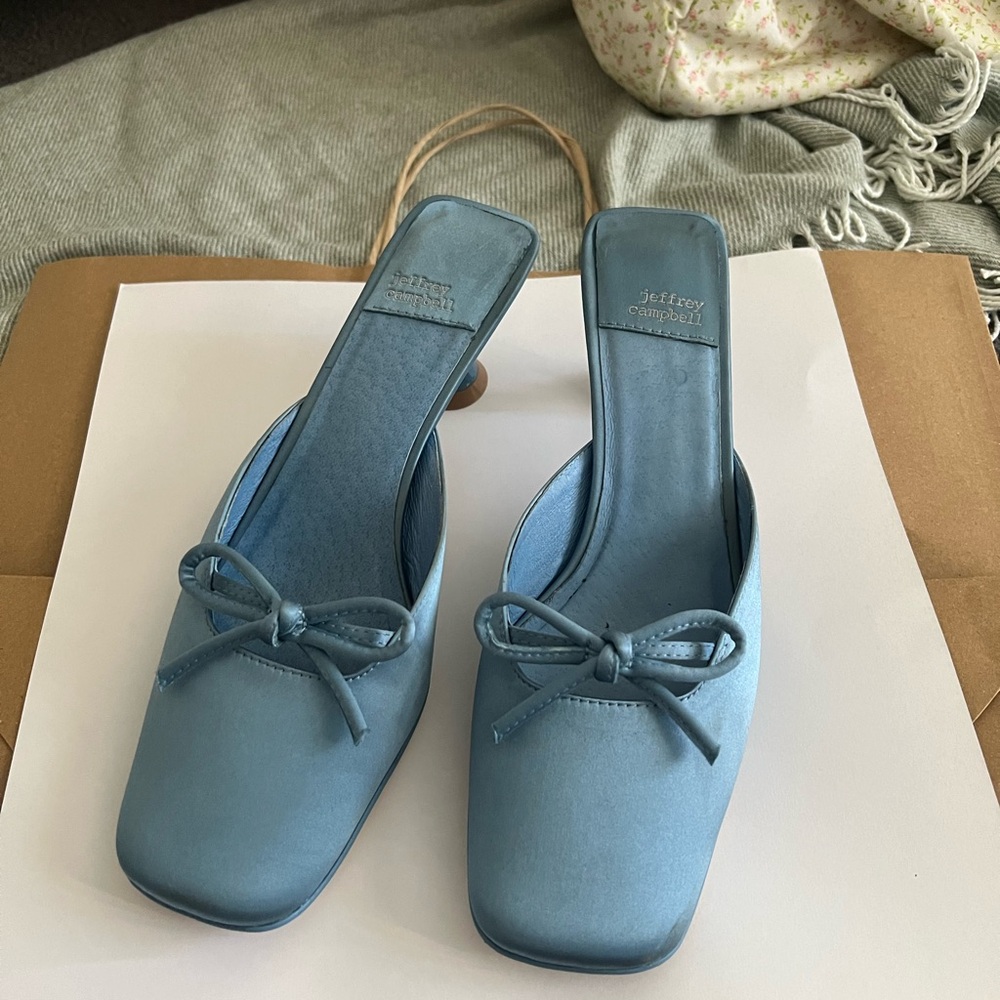 Jeffrey Campbell Blue Ballerina Ballet Flat Kitten Heels